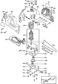 Page A Diagram and Parts List for SC500G Type 1 Black and Decker Reciprocating Saw